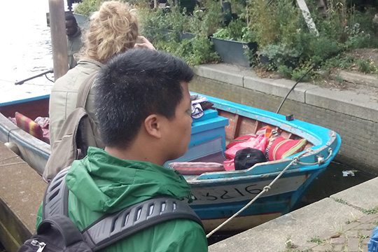 Refugee boat tour VU Amsterdam Summer School 2017